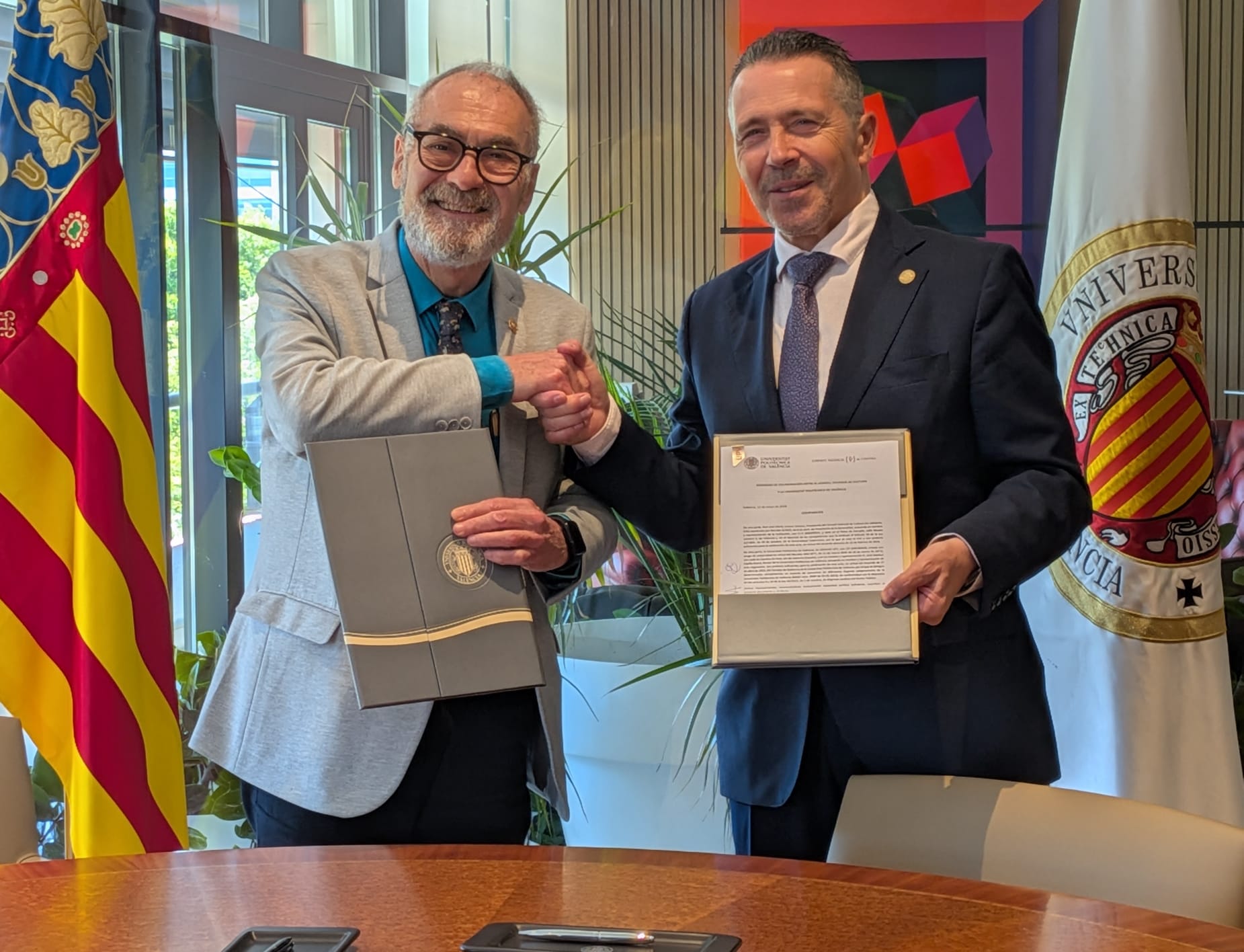 Capilla: “Este convenio refuerza el compromiso de la UPV con la cultura y con las instituciones valencianas”