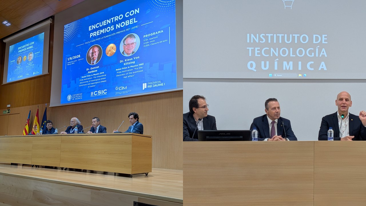 Tres premios Nobel visitan la Universitat Politècnica de València